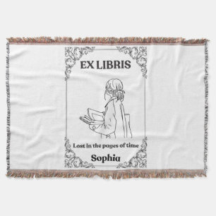 Dark Academia Ex Libris Personalisiertes Lesetageb Decke