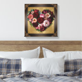 Dark Academia Floral Heart Art Leinwanddruck (Insitu (Schlafzimmer))