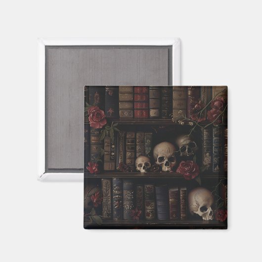 Dark Academia for Book Lovers Magnet (Vorderseite/Rückseite)