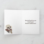 Dark Academia Foto Abschluss Herzlichen Glückwunsc Karte (Innenseite)