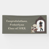 Dark Academia Foto Graduation Party Banner (Horizontal)