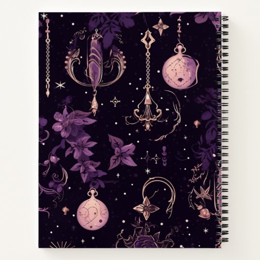 Dark Academia Goth Ästhetik Name Sentiment Notizblock (Rückseite)