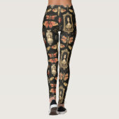 Dark Academia Goth Victorian Gothic Cameo Red Moth Leggings (Rückseite)