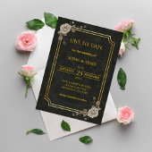 Dark Academia Gothic Elegant Wedding Save the Date