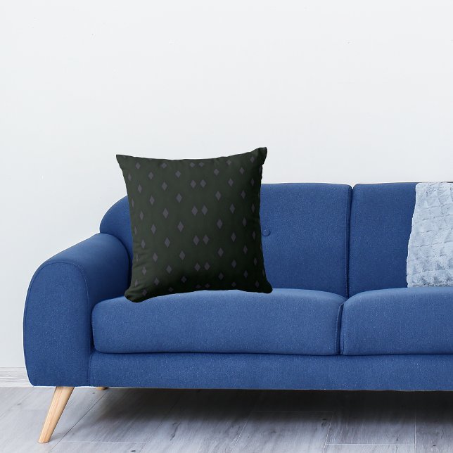 Dark Academia Harlequin Diamond Gothic Muster Kissen (Dark Academia Harlequin Diamond Gothic Pattern Throw Pillow)