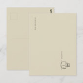 Dark Academia – ink pot Art | Introvert Gift Book Postkarte (Vorne/Hinten)