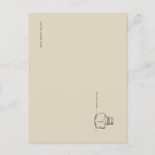 Dark Academia – ink pot Art | Introvert Gift Book Postkarte (Vorderseite)