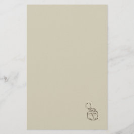 Dark Academia Ink Pot – Minimalist Vintage Library Briefpapier