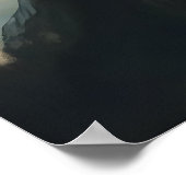 Dark Academia Library Wall Art Gothic Victorian Poster (Ecke)