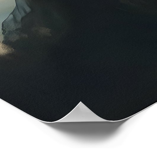 Dark Academia Library Wall Art Gothic Victorian Poster (Ecke)