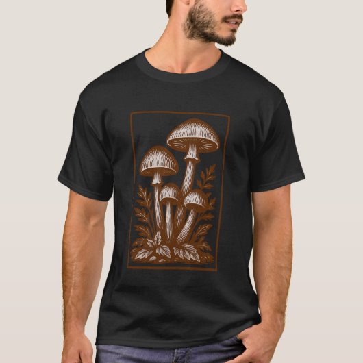 Dark Academia Mushrooms Tee Mycology Fungi Mushroo (Vorderseite)