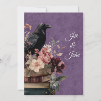 Dark Academia Mystic Raven Save the Date