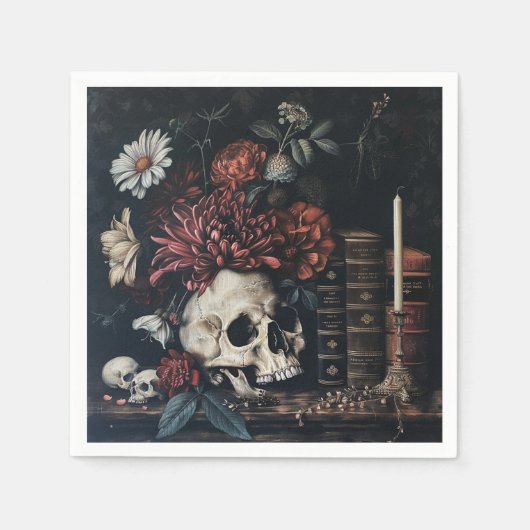 Dark Academia Napkin Serviette (Vorderseite)