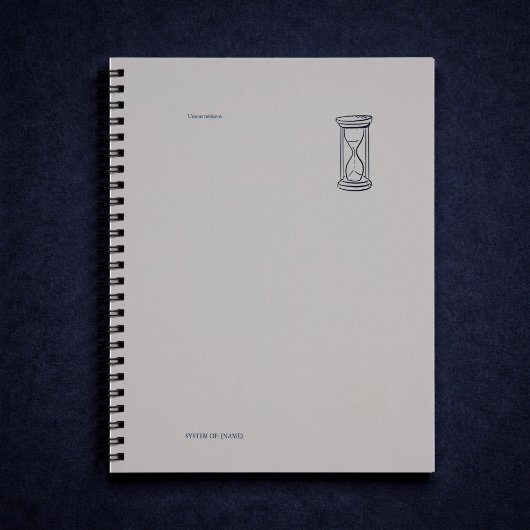 Dark Academia Night Owl Study Notizblock