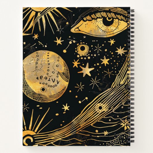 Dark Academia Notizblock (Rückseite)