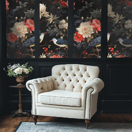 Dark Academia Pink Chinoiserie Style Wallpaper Tapete