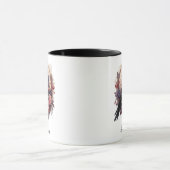 Dark Academia Raven Gothic Floral Tasse (Zentrum)
