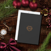 Dark Academia Red Velvet Christmas Invitation Einladung