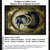 Dark Academia Regal Raven & Pearls ET1L Decoupage Seidenpapier