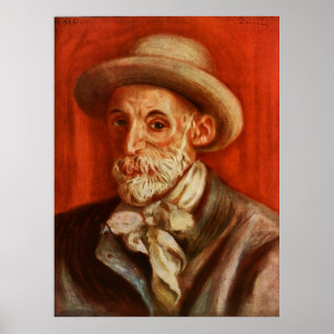 Dark Academia Renoir Künstler Selbstporträt Dekor Poster