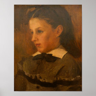 Dark Academia Renoir Vintage Porträt Dekor Poster