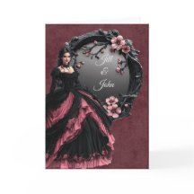 Dark Academia Save the Date Hochzeitskarte