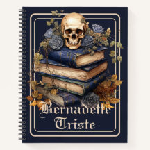 Dark Academia Skull Book Ästhetische Name Sentimen