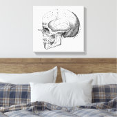 Dark Academia Skull Leinwand Art (Insitu (Schlafzimmer))