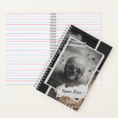 Dark Academia Skull Spiral Notebook Notizblock (Innen)