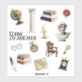 Dark Academia Sticker Set | Zeitschriftenaufkleber