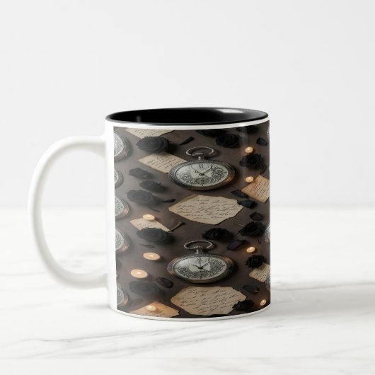 Dark Academia Taschenuhr Tasse (Links)
