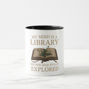 Dark Academia Tasse Bibliothekszitat Kaffeetasse