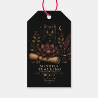 Dark Academia Teacher Gift Tag | Mindful Teaching Geschenkanhänger