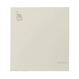 Dark Academia Tintenfass – Minimalistische Vintage Notizblock