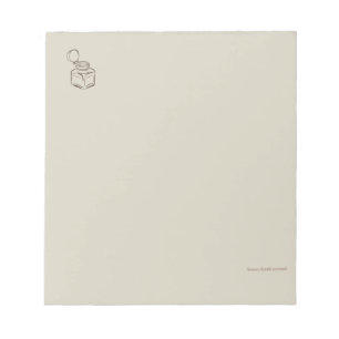 Dark Academia Tintenfass – Minimalistische Vintage Notizblock