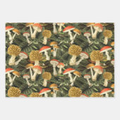 Dark Academia Viktorianisch Goth Glam Mushroom & L Geschenkpapier Set (Vorderseite 3)