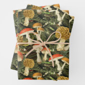 Dark Academia Viktorianisch Goth Glam Mushroom & L Geschenkpapier Set (Beispiel)