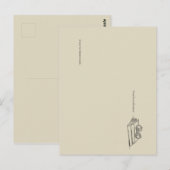 Dark Academia – Vintage Book Art | Introvert Gift  Postkarte (Vorne/Hinten)