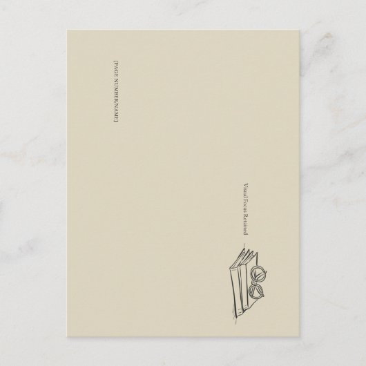 Dark Academia – Vintage Book Art | Introvert Gift  Postkarte (Vorderseite)