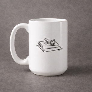 Dark Academia – Vintage Buchkunst   Geschenk für I Kaffeetasse
