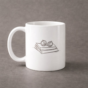 Dark Academia – Vintage-Buchkunst   Geschenk für I Kaffeetasse
