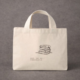 Dark Academia – Vintage Buchkunst   Geschenk für I Mini Stoffbeutel