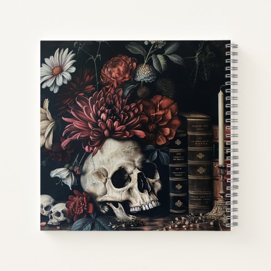 Dark Academic Notebook Notizblock (Rückseite)