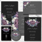 Dark Aesthetic Goth Wedding Bouquet Einladung