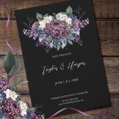 Dark Aesthetic Goth Wedding Bouquet Save The Date