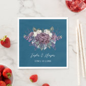 Dark Aesthetic Goth Wedding Bouquet Serviette (Beispiel)