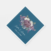 Dark Aesthetic Goth Wedding Bouquet Serviette (Ecke)