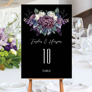 Dark Aesthetic Goth Wedding Bouquet Tischnummer