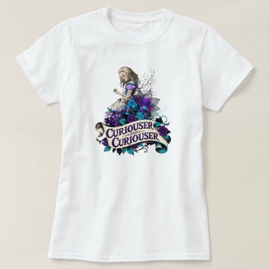 Dark Alice Curiouser and Curiouser T-Shirt (Design vorne)