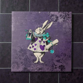 Dark Alice Rustic Deep Purple Rabbit Fliese